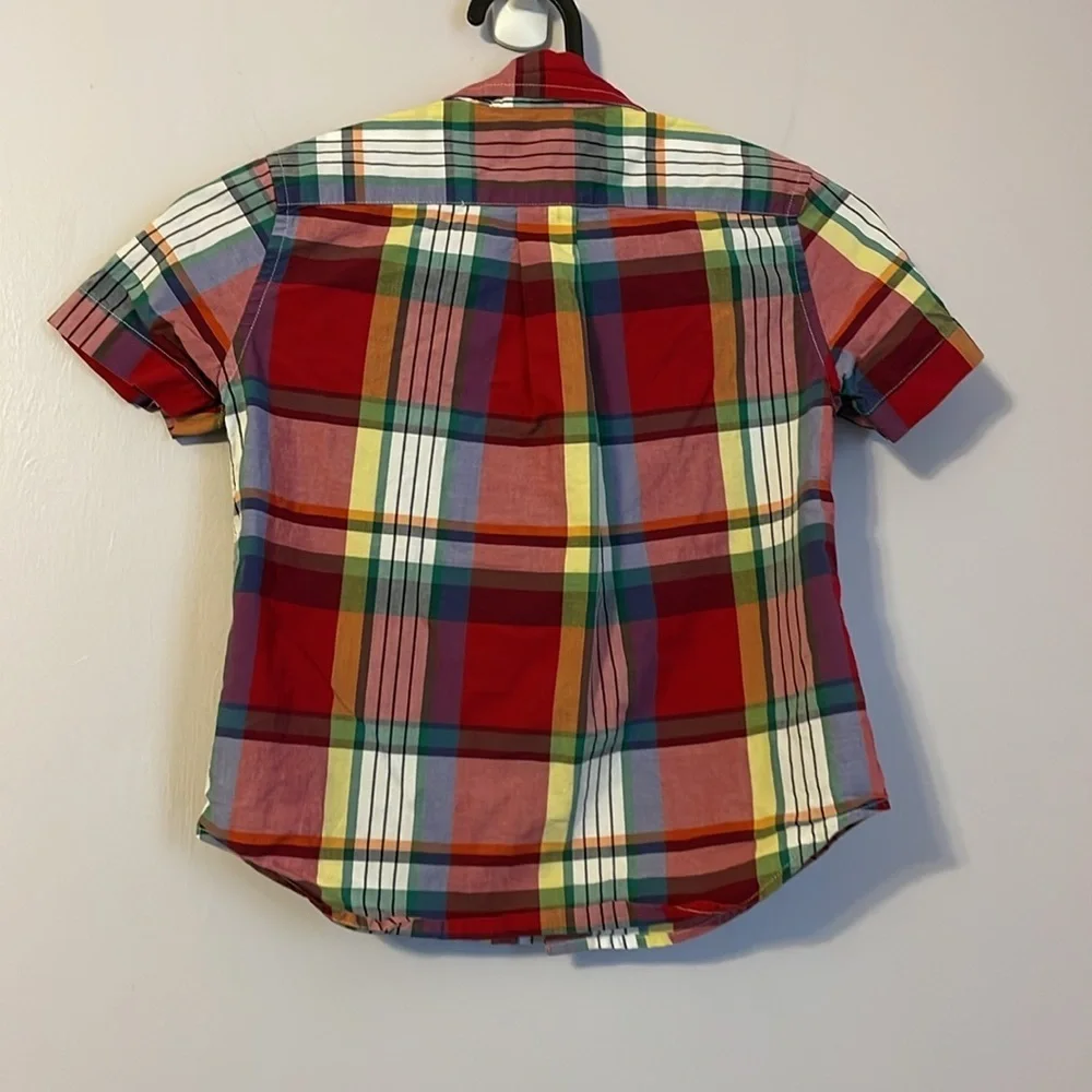 Ralph Lauren Cotton Plaid Button Down Shirt size 4T